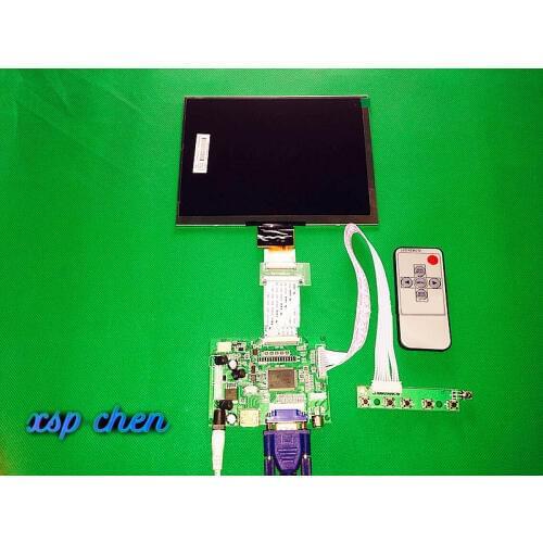 HDMI/VGA/AV Control Driver Board + 8"inch HJ080IA-01E 1024*768 IPS high-definition LCD Display For Raspberry Pi