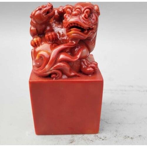 China shoushan stone son mother beast seal 0.76 KG