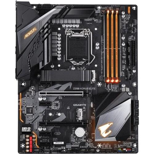 For Gigabyte GA-Z390 AORUS ELITE Original Desktop Z390 AORUS ELITE Motherboard LGA 1151 DDR4 USB3.0 SATA M.2