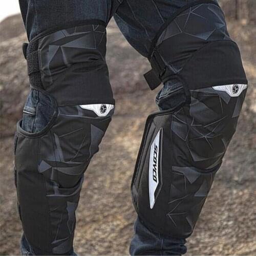 Motorcycle riding knee pads winter fall-proof wind-proof warmth rider equipment locomotive racing CE protective pile Reflective
