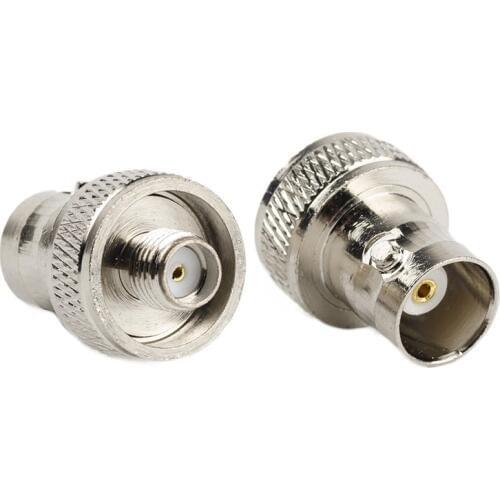 New 2pcs SMA Female To BNC Female Convert Adapter For Two Way Radio BaoFeng UV-5R FD-880