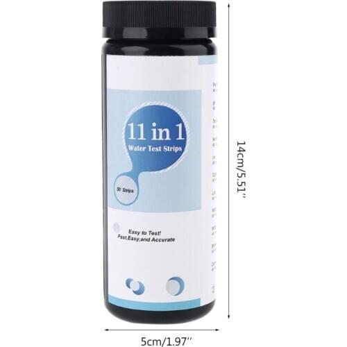 Upgrade 11-in-1 Drinking Water Test Strip, Water And Tap Water Quality Test, Hardness Test, PH, Bromine, Nitrate, M7DA