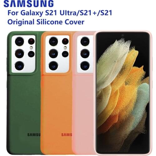 Samsung Official Soft Silicone Cover For Samsung Galaxy S21 5G S21 Plus 5G S21 Ultra Back Case Housings