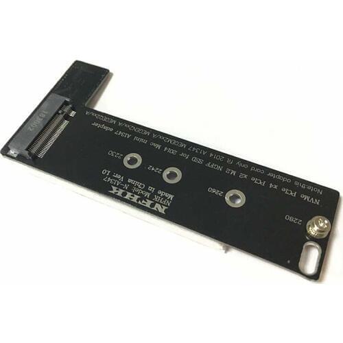 PCI-E x4 x2 M.2 NGFF M-Key NVME AHCI SSD Converter Card Adapter Raiser for 2014 Macbook Mini A1347 MEGEN2 MEGEM2 MEGEQ2 NVME SSD