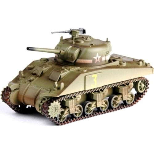 Plastic 1/72 SCALE World War II US Army M4 Sherman Medium Tank Refrigerator Model Static Scene Show Collection Gift Boys