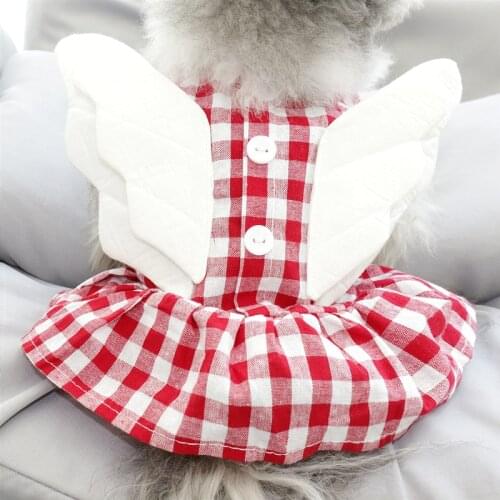 Angel Wings Dog Dress Small Dogs Dresses Summer Chihuahua Dog Clothing For Dogs Costume Princess Puppy Dresses For Yorkshire Pug