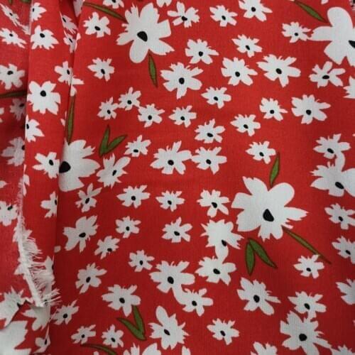 Flower Chiffon Dress Handcraft DIY Tissue Material Chiffon Fabric Sewing Chiffon Textile 1 Yard