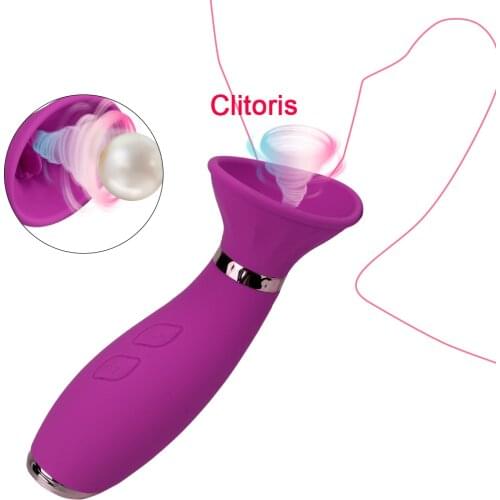 Silicone Sex Toys Tongue Licking Vibrating Vagina Nipple Sucking Vibrator Clitoris Stimulator Female Masturbators