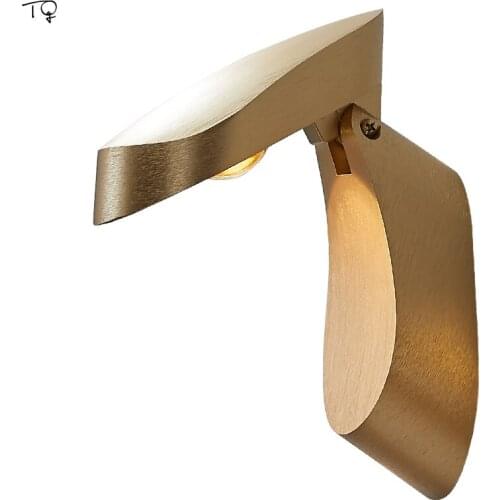 Nordic Ins Modern Concise Geometric Wall Lamp Metal Industrial Iron Art Decor Bedroom Lamp Bedside Corridor Aisle Study Reading