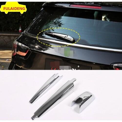 3pcs For Jeep Compass 2017-2020 ABS Chrome Back Rear Window Wiper Arm decoration Cover Trim Car Styling Accessories