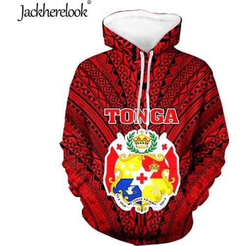 Jackherelook Harajuku Hoodies For Womens Polynesian Tribal Tonga Samoan Brand Design Large Size Sweatshirts Tracksuits Jackets