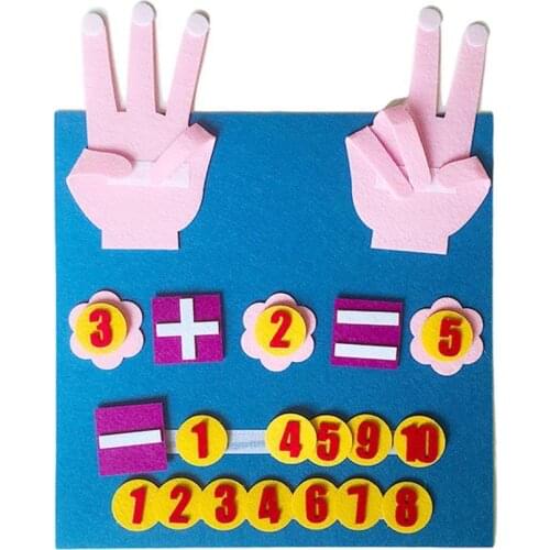 Handmade Felt Finger Numbers Toy Children Educational Toys Novelty Fingers Numbers Counting Wool Felt Toy Teaching Aid DIY Craft