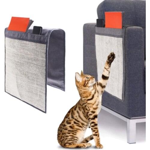 Furniture Protector Cat Scratch Guard Mat Pad Sisal Chair Sofa Scratching Post Board Claw Protector Climbing Cat Toy Accessories