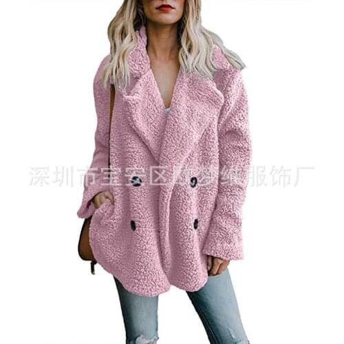 Womens Warm Autumn Winter Coat Faux Fur Jacket Cardigan Parka Fleece Aviator Fashion Long Sleeve Lapel Fashion Simplicity 2021