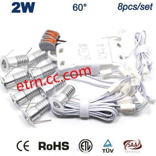1w cabinet lights 8 sets of a wine cabinet showcase embedded small spotlights 60 degrees cattle eyes mini spotlights