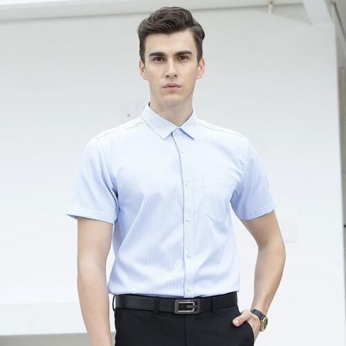 MRMT 2021 Brand New Mens Shirt Twill Shirt for Male Shirt Business Business Suit Short Sleeved Tops Shirt