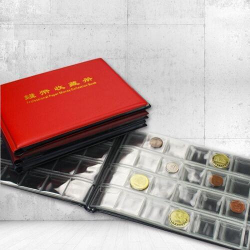5pcs/lot Coin Album 10 pages coins collector album 120 trasnsparent pockets coin holder Protection Money pouch Banknote Album