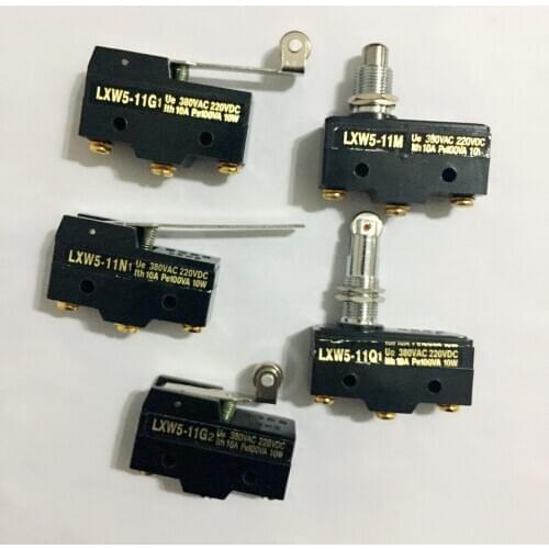 5PCS Screw Terminal Limit Switch Momentary LXW5-11G1 11M 11N1 11Q1 11G2 Micro Limit Switch AC 380V DC 220V