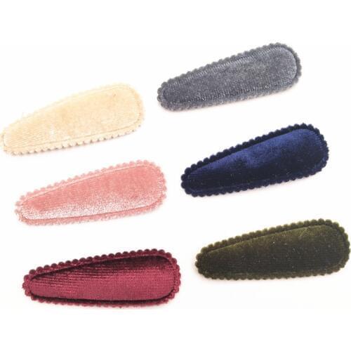 60pcs/lot 5.5cm felt padded applique snap clip cover for BB Headdress clip accessories