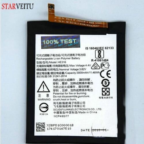 HE316 Battery For Nokia 6 N6 TA-1000 TA-1003 TA-1021 TA-1025 TA-1033 TA-1039 Replacement Batteries Bateria 3000mAh HE335 HE317