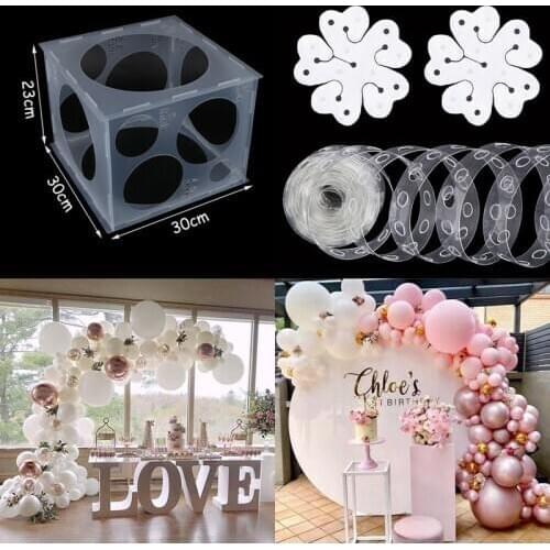 Balloon Accessories Balloon Arch Decoration Balloon Chain Glue Dot Flower Clips Balloon Garland Birthday Party Wedding Decors