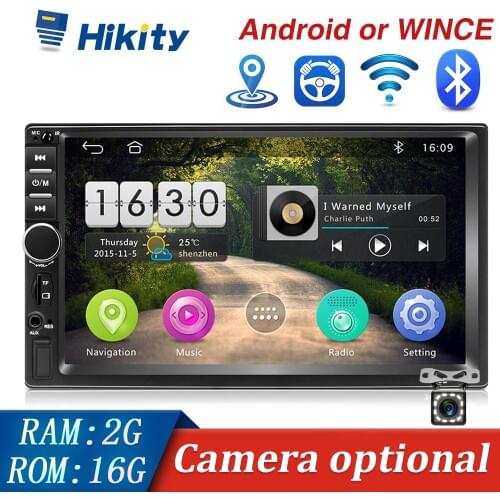 Hikity Car Radio Android & Wince Multimedia Player 2Din 7'' Touch screen Audio Stereo FM Receiver For Volkswagen Nissan Hyundai