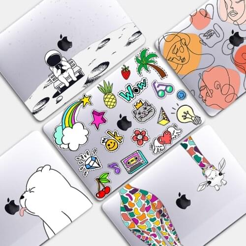 MTT Laptop Case For Macbook Pro 13 M1 A2338 2020 Cartoon Bear Shell For Macbook Air Pro Retina 11 12 13 15 16 Funda A2179 A2337