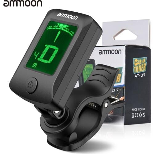 SWIFF A12-CS Mini Clip-On Tuner Colorful Screen 5 Tuning Modes Tuner for Ukulele Guitar Bass Violin for guitar accessories