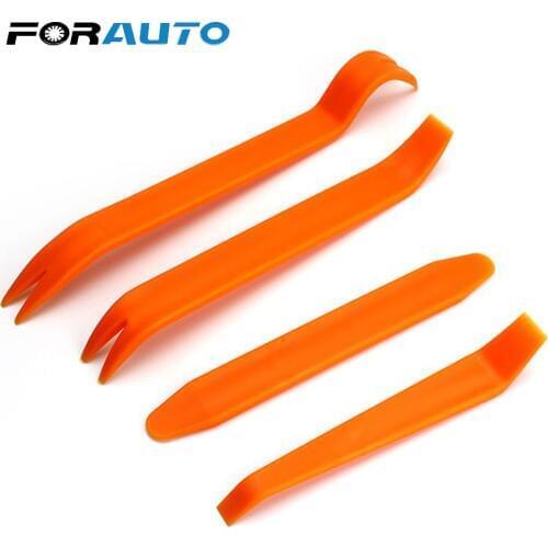 FORAUTO 4Pcs/Set Door Clip Trim Dash Car Panel Removal Tools Automobile Radio Audio Refit Pry Refitting Sets Kit