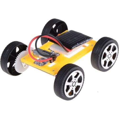 1Pc Mini Solar Energy Powdered Toys DIY Solar Toy Car Assemble Solar Vehicle Racer Child Kid Education Kit Hot Sale