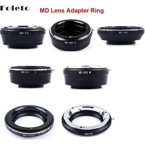 Foleto Camera Lens Adapter Ring for Minolta MD MC Lens to For canon nikon pentax NX Micro 4/3 M43 Mount Adapter G3 GF5 MD-M43