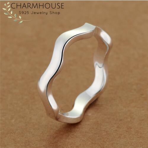 Pure Silver 925 Rings for Women 3mm Thin Finger Ring Bague Femme Korea Style Wedding Jewelry Accessories Bijoux Party Gifts