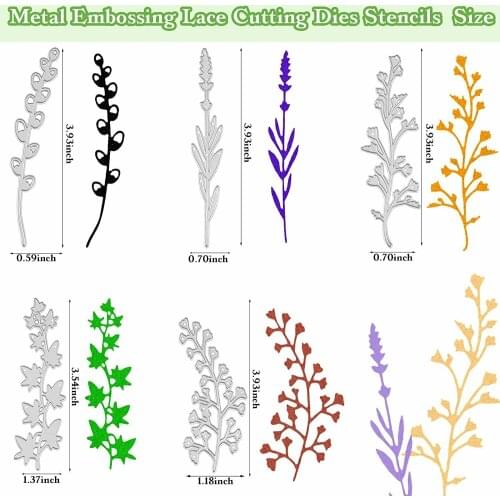 Beautiful Wild Plants Metal Cutting Die Scrapbooking Paper Craft Card Decoration