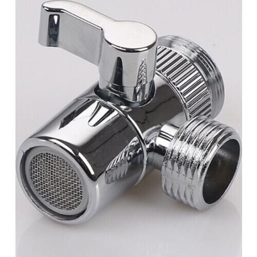 Brass Sink Valve Diverter Faucet Splitter Kitchen Bathroom Faucet Replacement Part Faucet to Hose Adapter M22 X M24