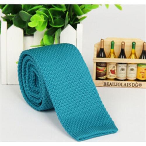 Men\s Fashion Solid Tie Knit Knitted Tie Plain Necktie Narrow Slim Skinny Woven Tie 2018