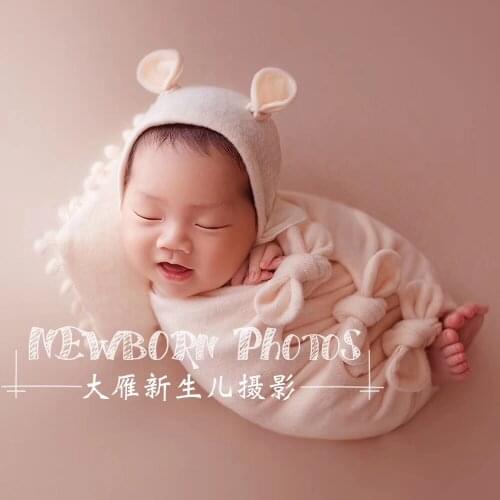 5pcs/set Soft Newborn Props for Photography Wrap Set ,Cute Baby Wrap for Photo Studio,#P2480
