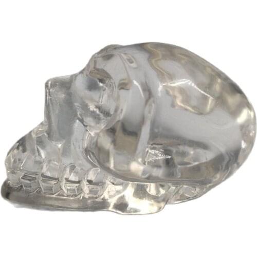 Natural Quartz Crystal Lovely elf Skull Sells Stone and Crystal Home Decor Decorative Crystal Skull Handcarved Holiday Gifts