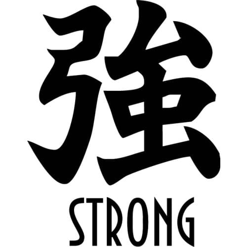 LLY-0618 Personality Stickers Strong In Chinese and In English Modeling Decal PVC Cars Styling Waterproof Sunscreen Decals Decor