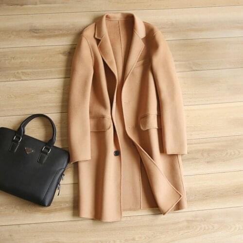 CLEARANCE mens WINTER fashion casual sheep fur sheepskin leather surface wool lining long biker jacket overcoat