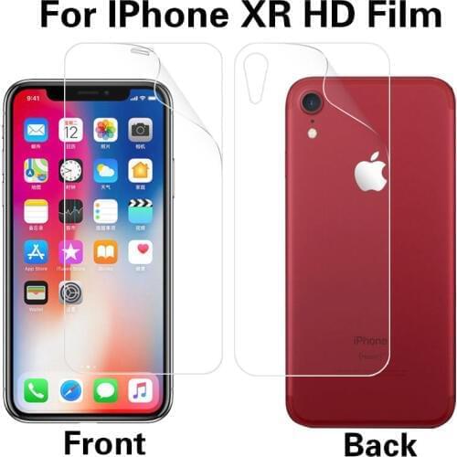 Front and Back Anti-Glare Matte Film For Iphone Apple XR XS XS MAX D Clear Glossy Film Cell Phone Screen Protector Cover