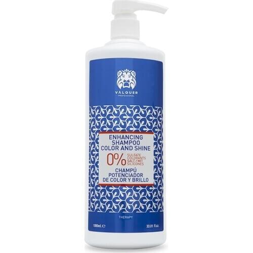 Valquer professional Champu enhancer color and shine Zero % without salt, no sulfates, no silicones. Dyed hair-1000 ml