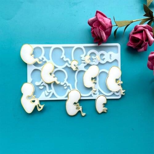 Fetus Development in October Growth Epoxy Resin Mold Silicone Mould DIY Crafts Jewelry Casting Mold