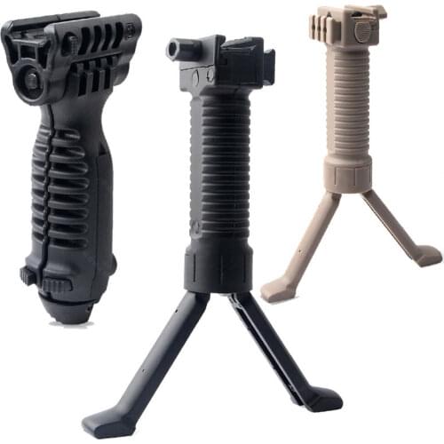 Nylon Grip Bipod Paintball Airsoft Bracket 20mm Rail Adapter Swing Head Mount Tactical Rifle Rack Assist Hunting Accessories
