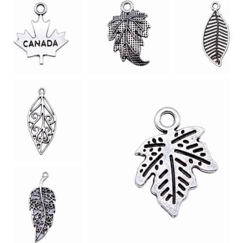 Sejuani diy charms for jewelry making kit pendant for bracelet jewelry accessories Leaf Charms