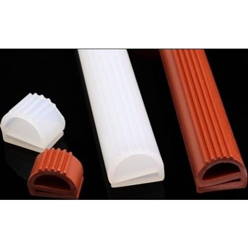 Silicone Rubber Sealing Strip E-Shape Door Window Oven Cooker Gasket White/Red