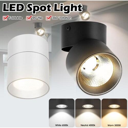 LED Spotlight Downlights 10W Adjustable Modern Spot Led Lamp Surface Mounted Downlight Down Light For Kitchen Indoor Lighting