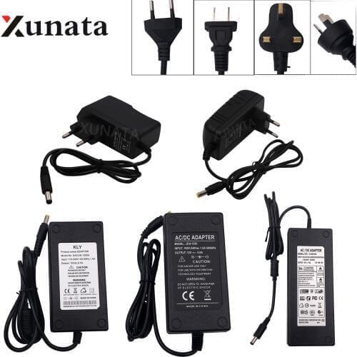 EU US UK AU AC100-240V To DC12V 1A 2A 3A 5A 6A 8A 10A Transformers Power Supply Adapter Converter Charger For LED Light Strip