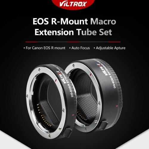 Viltrox DG-EOSR 12mm 24mm Macro Extension Tube Adapter Ring for Canon EOS R Mount TTL Lens for Canon EOS R/RP Camera Auto Focus