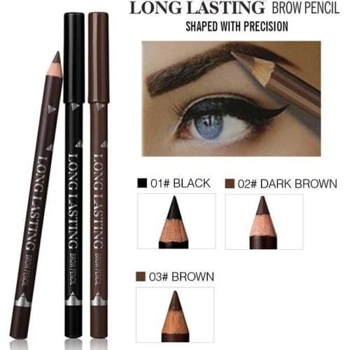 Women eyebrow enhancers pencil long-lasting cosmetics pigment black brown waterproof eyebrow pencil beauty tools