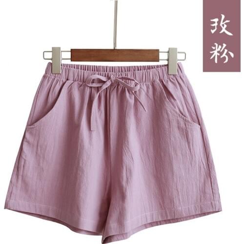 High Waist Cotton and Linen Womens Summer Loose Slimming Korean-Style Large Wide Leg Casual Women Sweatpants